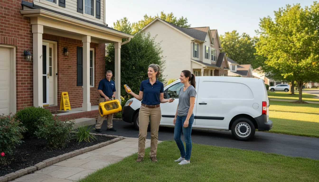 Residential water damage restoration in Duncannon, PA
